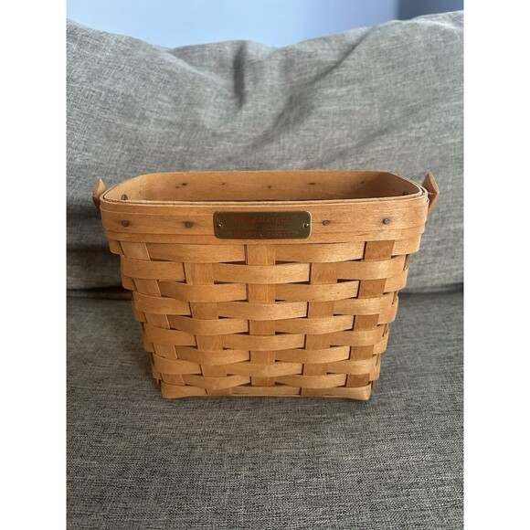 Longaberger 1994 Dresden Tour Basket Basket Swinging Handle Family Signed - Picture 1 of 13
